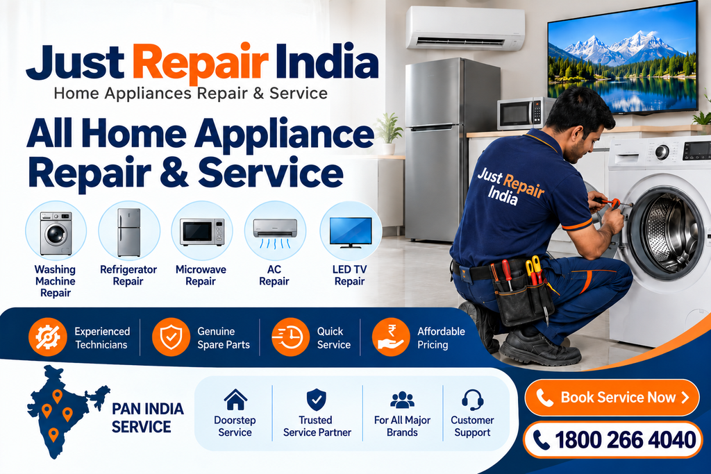 just repair india appliance service banner